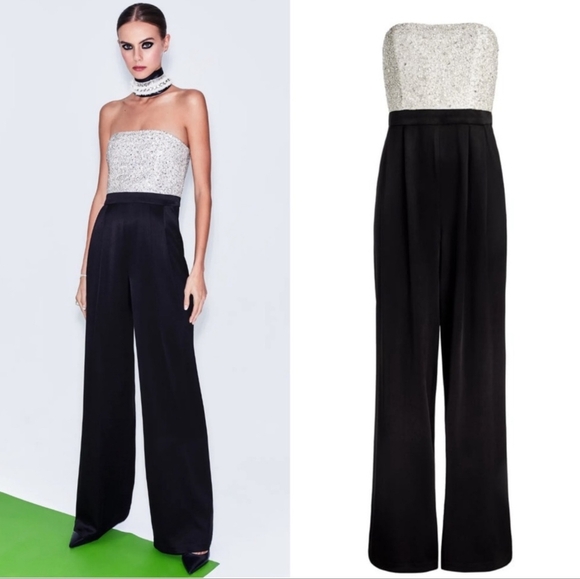 Alice + Olivia Pants - Alice + Olivia Elegant Black Wide-Leg Pants New With Tags